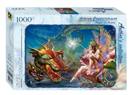 Пъзел Dragon and the Fairy 1000 елемента 
